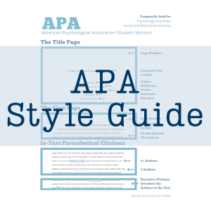 Access APA Handout
