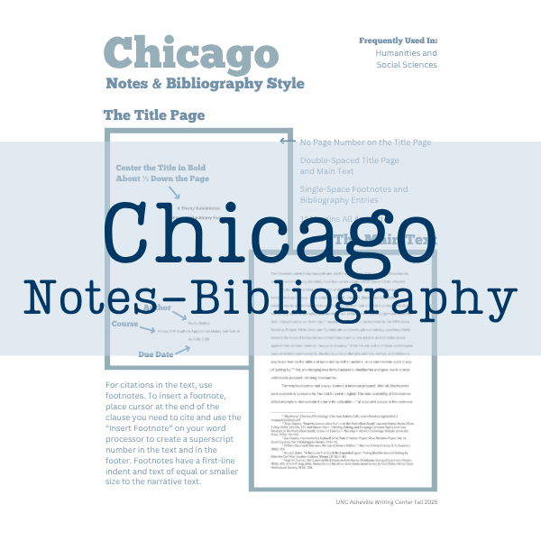 Access Chicago (Notes-Bibliography) Style Handout