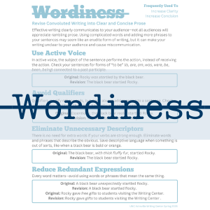 Access the Wordiness Handout
